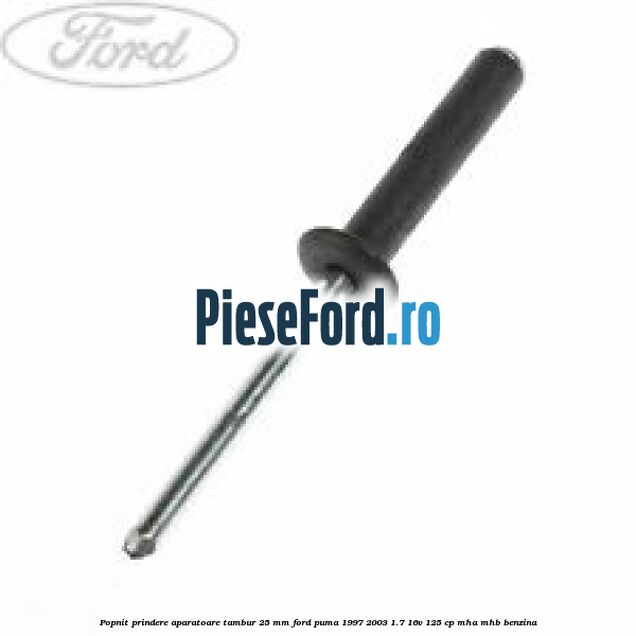 Popnit prindere aparatoare tambur 25 mm Ford Puma 1997-2003 1.7 16V 125 cp MHA, MHB benzina