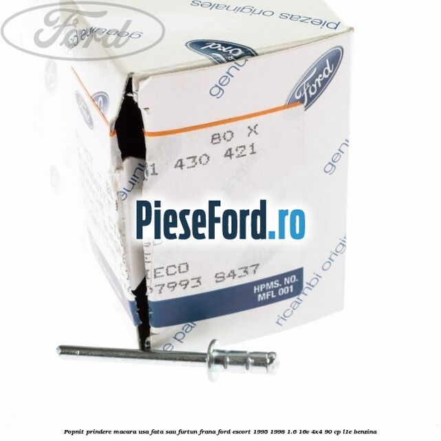 Popnit prindere macara usa fata sau furtun frana Ford Escort 1995-1998 1.6 16V 4x4 90 cp L1E benzina