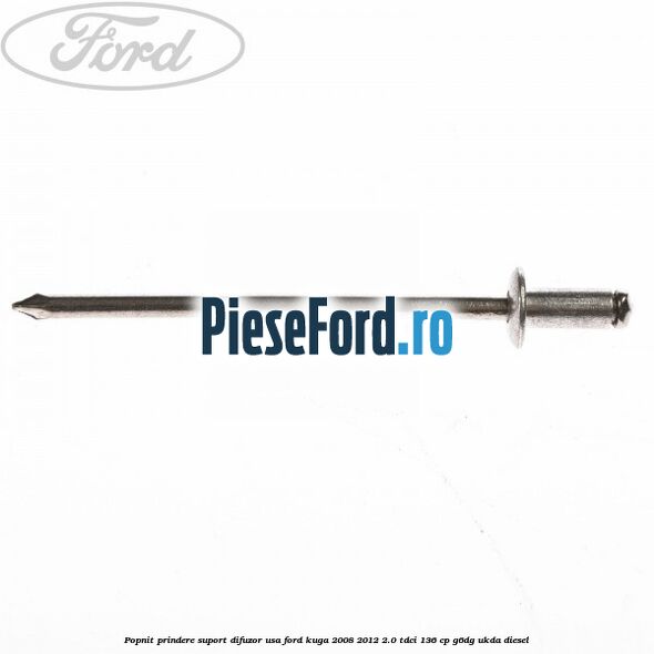 Popnit prindere suport difuzor usa Ford Kuga 2008-2012 2.0 TDCi 136 cp G6DG, UKDA diesel