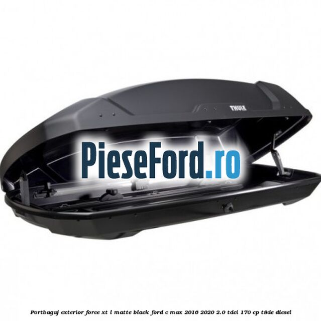 Portbagaj exterior FORCE XT L, matte black Ford C-Max 2016-2020 2.0 TDCi 170 cp T8DE diesel