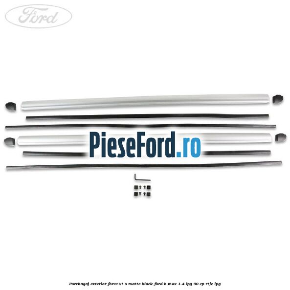Portbagaj exterior FORCE XT S, matte black Ford B-Max 1.4 LPG 90 cp RTJC LPG