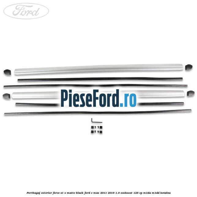 Portbagaj exterior FORCE XT S, matte black Ford C-Max 2011-2015 1.0 EcoBoost 125 cp M1DA, M1DD benzina