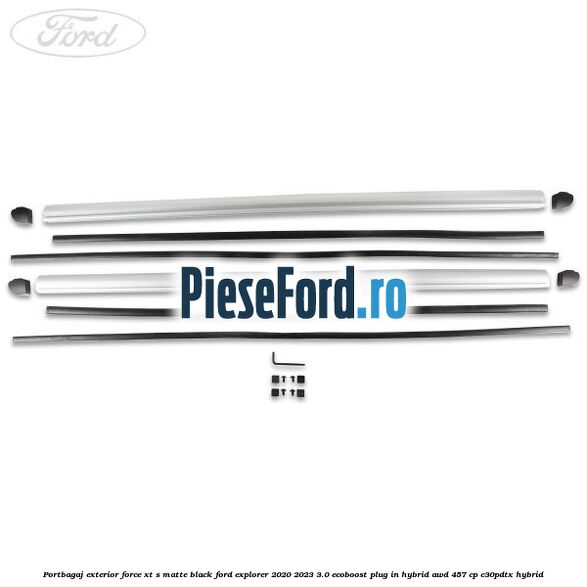Portbagaj exterior FORCE XT S, matte black Ford Explorer 2020-2023 3.0 EcoBoost Plug-in Hybrid AWD 457 cp C30PDTX hybrid