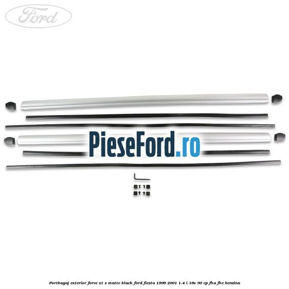 Portbagaj exterior FORCE XT S, matte black Ford Fiesta 1996-2001 1.4 i 16V 90 cp FHA, FHE benzina
