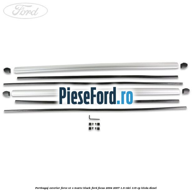 Portbagaj exterior FORCE XT S, matte black Ford Focus 2004-2007 1.8 TDCi 115 cp KKDA diesel