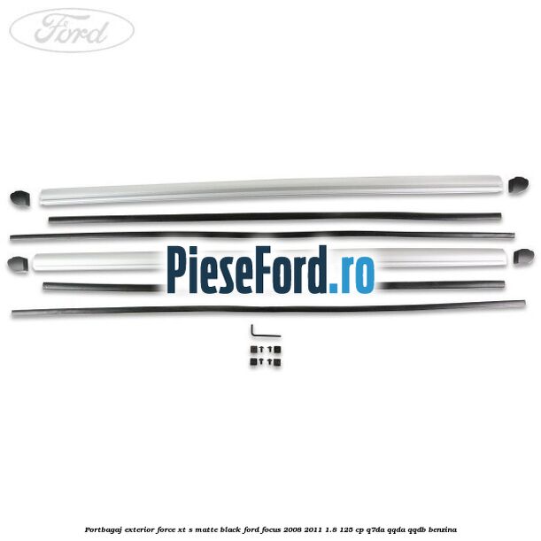 Portbagaj exterior FORCE XT S, matte black Ford Focus 2008-2011 1.8 125 cp Portbagaj exterior FORCE XT S, matte black Ford Focus 2008-2011 1.8 125 cp Q7DA, QQDA, QQDB benzina