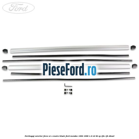 Portbagaj exterior FORCE XT S, matte black Ford Mondeo 1993-1996 1.8 TD 90 cp RFM, RFN diesel