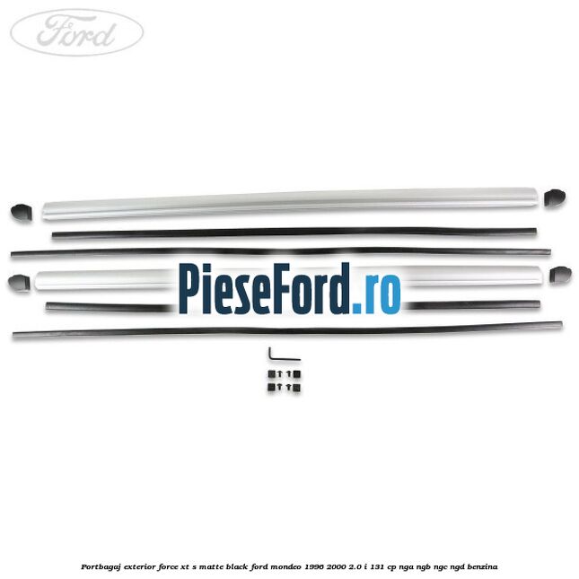 Portbagaj exterior FORCE XT S, matte black Ford Mondeo 1996-2000 2.0 i 131 cp NGA, NGB, NGC, NGD benzina