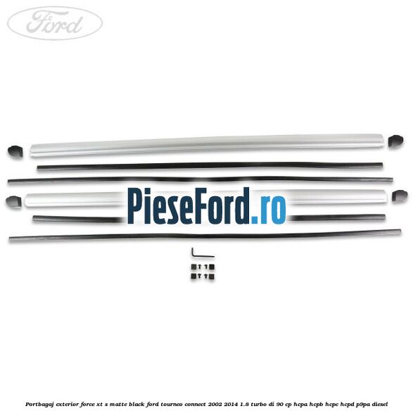 Portbagaj exterior FORCE XT S, matte black Ford Tourneo Connect 2002-2014 1.8 Turbo Di 90 cp HCPA, HCPB, HCPC, HCPD, P9PA diesel