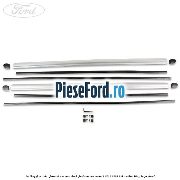 Portbagaj exterior FORCE XT S, matte black Ford Tourneo Connect 2019-2023 1.5 EcoBlue 75 cp BEGA diesel