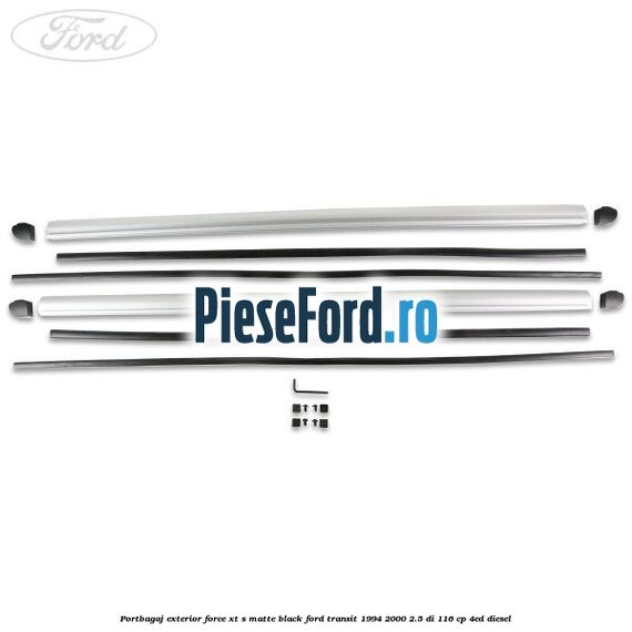 Portbagaj exterior FORCE XT S, matte black Ford Transit 1994-2000 2.5 DI 116 cp Portbagaj exterior FORCE XT S, matte black Ford Transit 1994-2000 2.5 DI 116 cp 4ED diesel