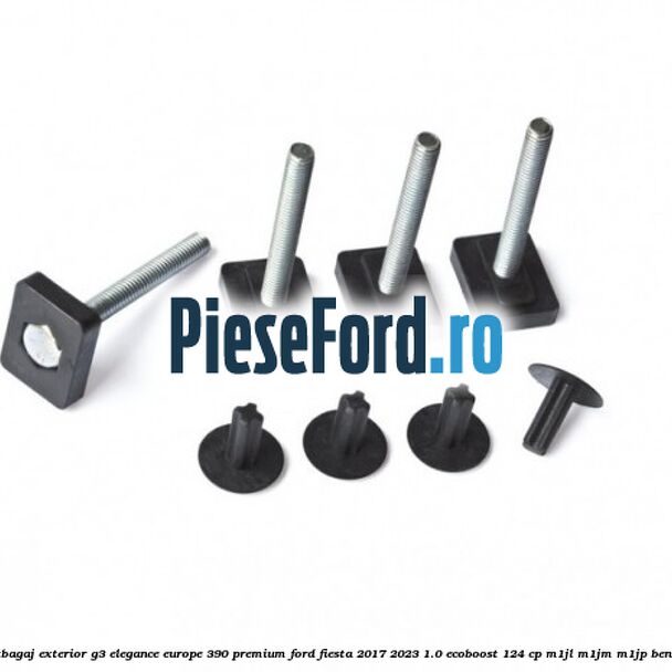 Portbagaj exterior G3 Elegance Europe 390 Premium Ford Fiesta 2017-2023 1.0 EcoBoost 124 cp M1JL, M1JM, M1JP benzina