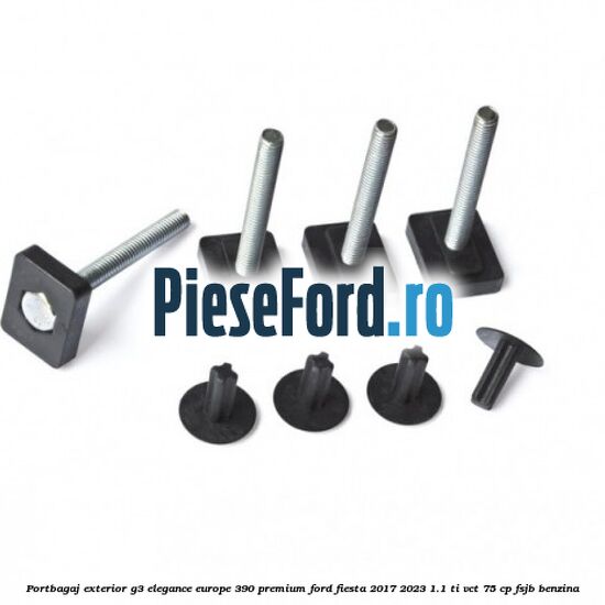 Portbagaj exterior G3 Elegance Europe 390 Premium Ford Fiesta 2017-2023 1.1 Ti-VCT 75 cp FSJB benzina