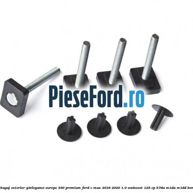 Portbagaj exterior G3Elegance Europe 330 Premium Ford C-Max 2016-2020 1.0 EcoBoost 125 cp B7DA, M1DA, M1DD benzina