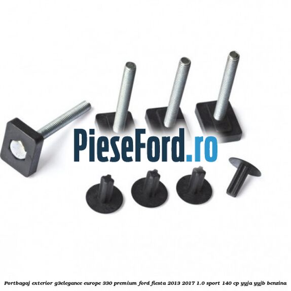 Portbagaj exterior G3Elegance Europe 330 Premium Ford Fiesta 2013-2017 1.0 Sport 140 cp YYJA, YYJB benzina