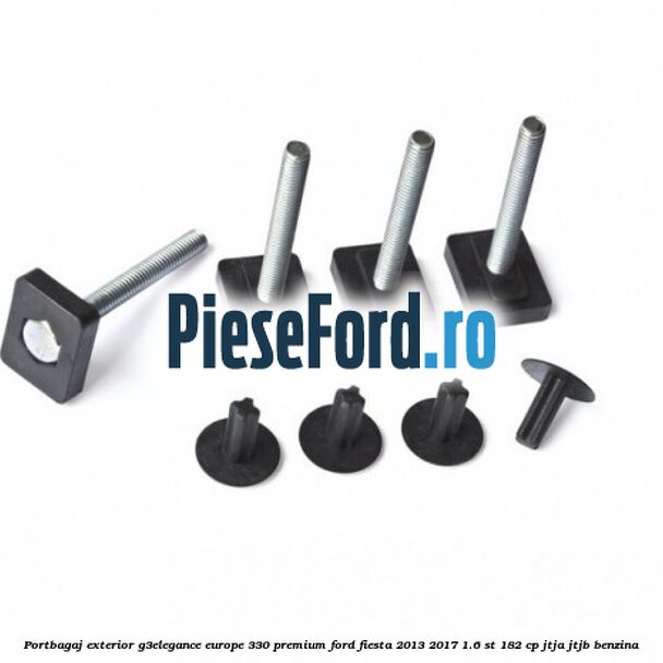 Portbagaj exterior G3Elegance Europe 330 Premium Ford Fiesta 2013-2017 1.6 ST 182 cp JTJA, JTJB benzina