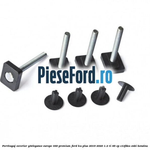 Portbagaj exterior G3Elegance Europe 330 Premium Ford Ka plus 2019-2020 1.2 Ti 85 cp Portbagaj exterior G3Elegance Europe 330 Premium Ford Ka plus 2019-2020 1.2 Ti 85 cp C12FDOS, ENBI benzina