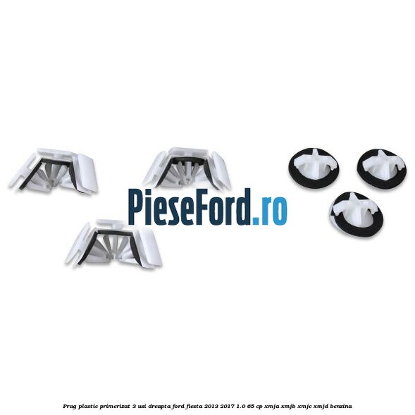 Prag plastic primerizat 3 usi dreapta Ford Fiesta 2013-2017 1.0 65 cp XMJA, XMJB, XMJC, XMJD benzina