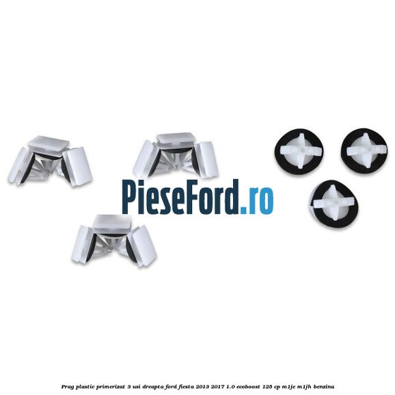 Prag plastic primerizat 3 usi dreapta Ford Fiesta 2013-2017 1.0 EcoBoost 125 cp M1JE, M1JH benzina