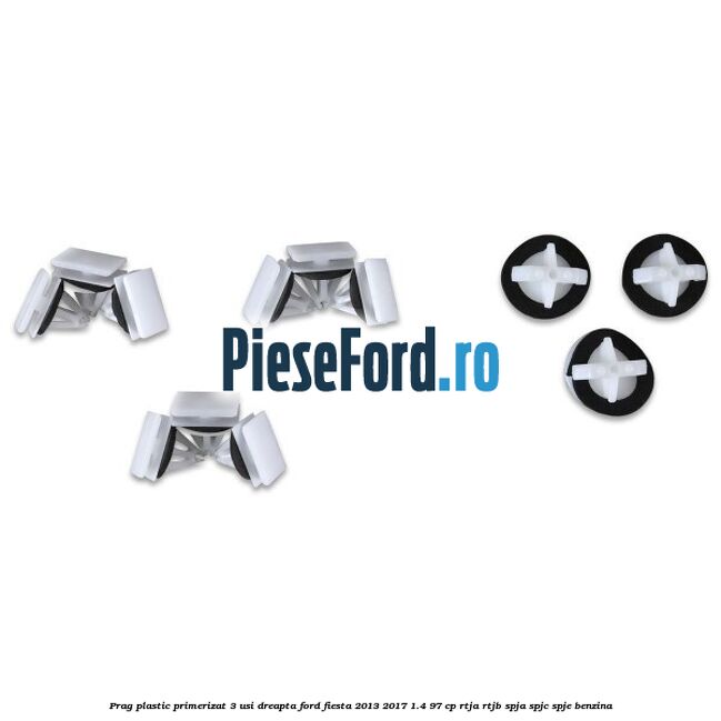 Prag plastic primerizat 3 usi dreapta Ford Fiesta 2013-2017 1.4 97 cp RTJA, RTJB, SPJA, SPJC, SPJE benzina