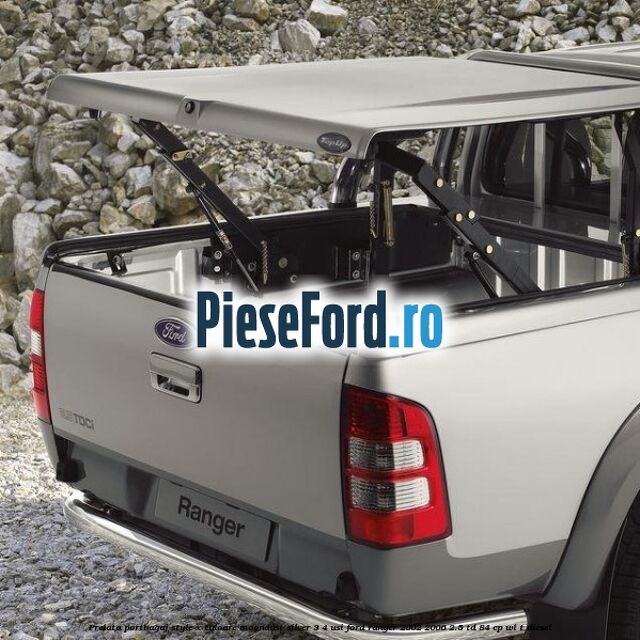 Prelata portbagaj Style-X culoare moondust silver 3/4 usi Ford Ranger 2002-2006 2.5 TD 84 cp WL-T diesel