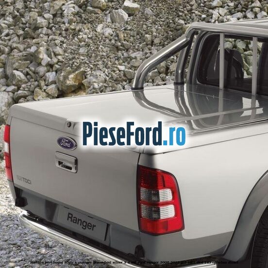 Prelata portbagaj Style-X culoare moondust silver 3/4 usi Ford Ranger 2006-2012 2.5 TDCi 4x4 143 cp WLAA diesel