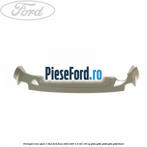 Prelungire bara spate (3/5Usi) Ford Focus 2004-2007 1.6 TDCi 109 cp G8DA, G8DB, G8DD, G8DE, G8DF diesel