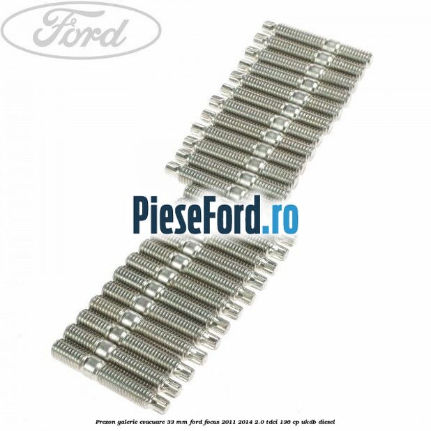 Prezon galerie evacuare 33 MM Ford Focus 2011-2014 2.0 TDCi 136 cp UKDB diesel