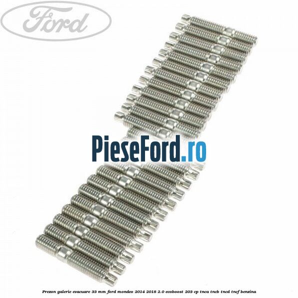 Prezon galerie evacuare 33 MM Ford Mondeo 2014-2018 2.0 EcoBoost 203 cp TNCA, TNCB, TNCD, TNCF benzina