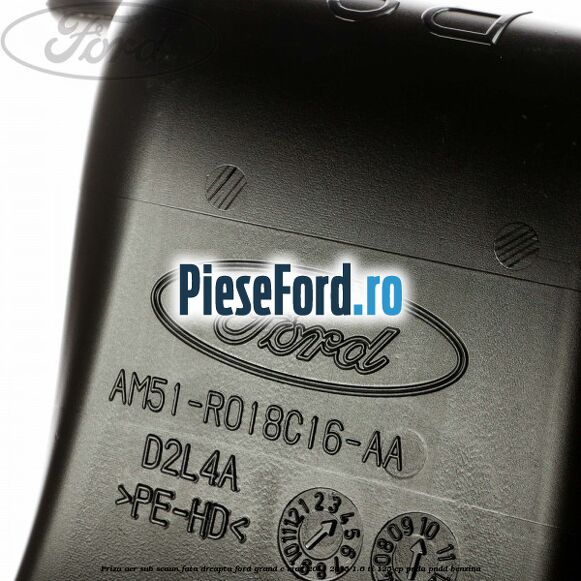 Priza aer sub scaun fata dreapta Ford Grand C-Max 2011-2015 1.6 Ti 125 cp PNDA, PNDD benzina