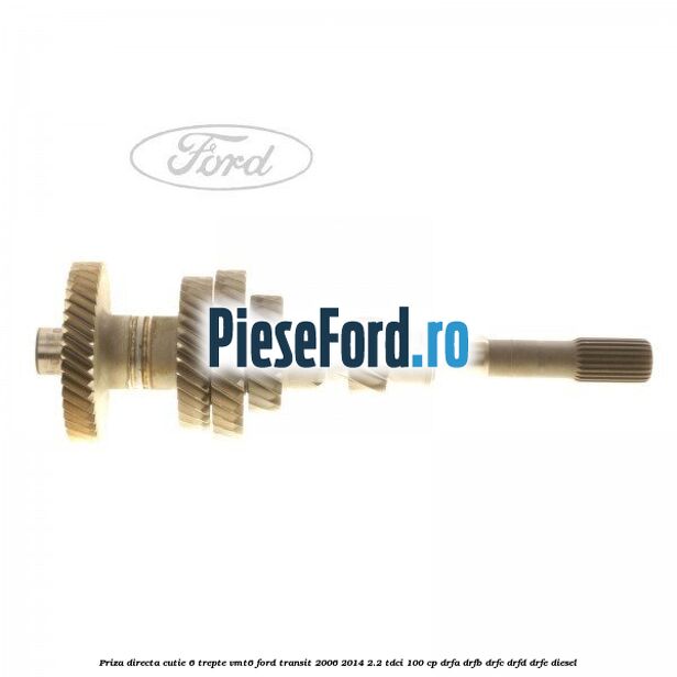 Priza directa cutie 6 trepte VMT6 Ford Transit 2006-2014 2.2 TDCi 100 cp DRFA, DRFB, DRFC, DRFD, DRFE diesel