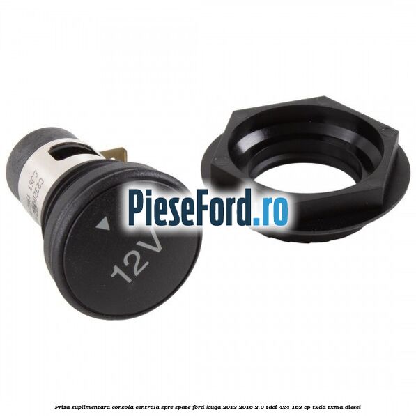 Priza suplimentara consola centrala spre spate Ford Kuga 2013-2016 2.0 TDCi 4x4 163 cp TXDA, TXMA diesel