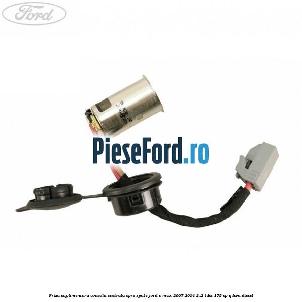 Priza suplimentara consola centrala spre spate Ford S-Max 2007-2014 2.2 TDCi 175 cp Q4WA diesel