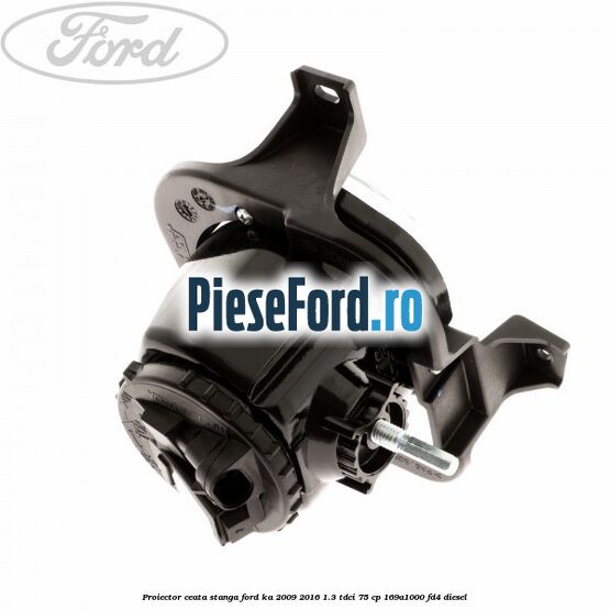 Proiector ceata stanga Ford Ka 2009-2016 1.3 TDCi 75 cp 169A1000, FD4 diesel