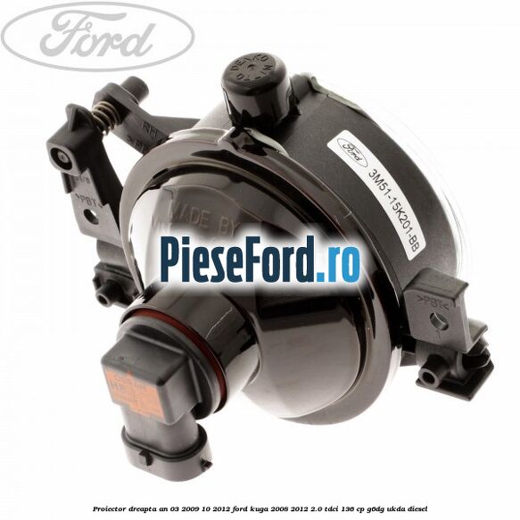 Proiector dreapta an 03/2009-10/2012 Ford Kuga 2008-2012 2.0 TDCi 136 cp G6DG, UKDA diesel