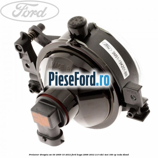 Proiector dreapta an 03/2009-10/2012 Ford Kuga 2008-2012 2.0 TDCI 4x4 163 cp TXDA diesel