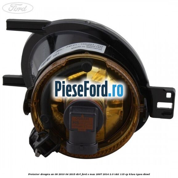 Proiector dreapta an 08/2010-04/2015 DTRL Ford S-Max 2007-2014 2.0 TDCi 115 cp KLWA, TYWA diesel