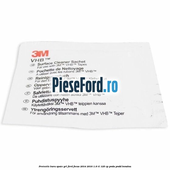 Protectie bara spate gri Ford Focus 2014-2018 1.6 Ti 125 cp PNDA, PNDD benzina