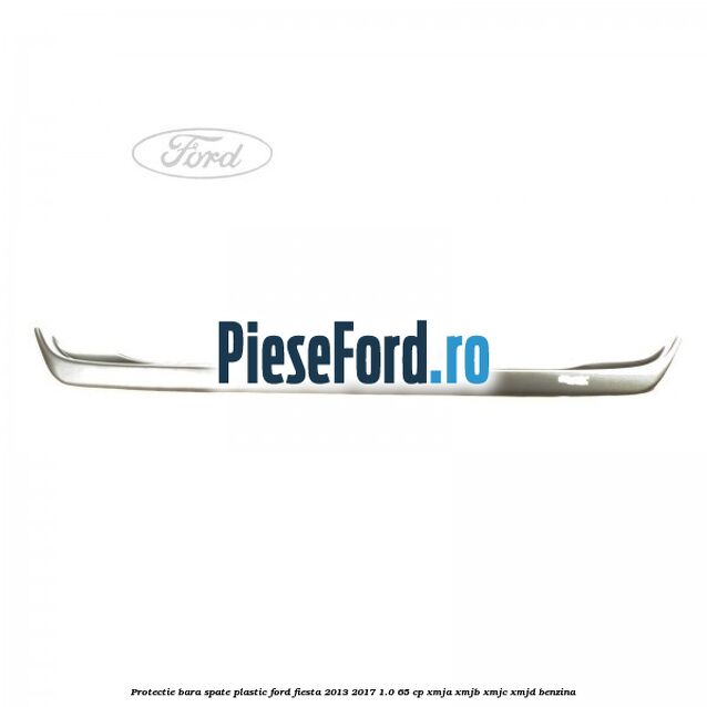 Protectie bara spate plastic Ford Fiesta 2013-2017 1.0 65 cp XMJA, XMJB, XMJC, XMJD benzina