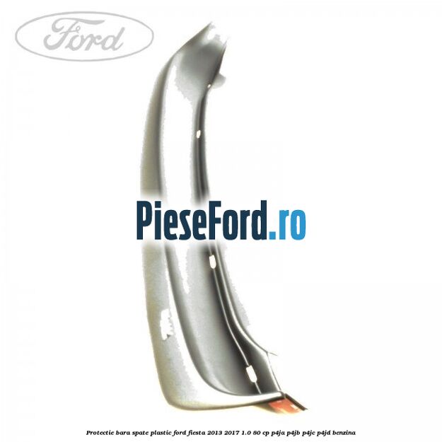 Protectie bara spate plastic Ford Fiesta 2013-2017 1.0 80 cp P4JA, P4JB, P4JC, P4JD benzina