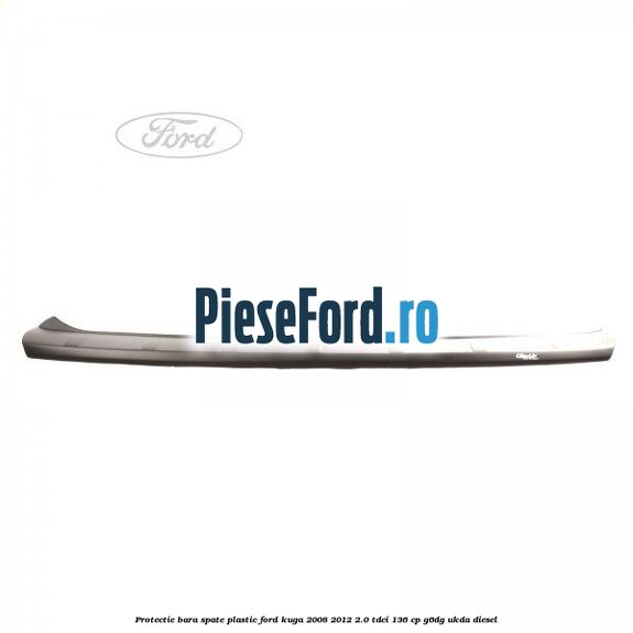 Protectie bara spate, plastic Ford Kuga 2008-2012 2.0 TDCi 136 cp G6DG, UKDA diesel