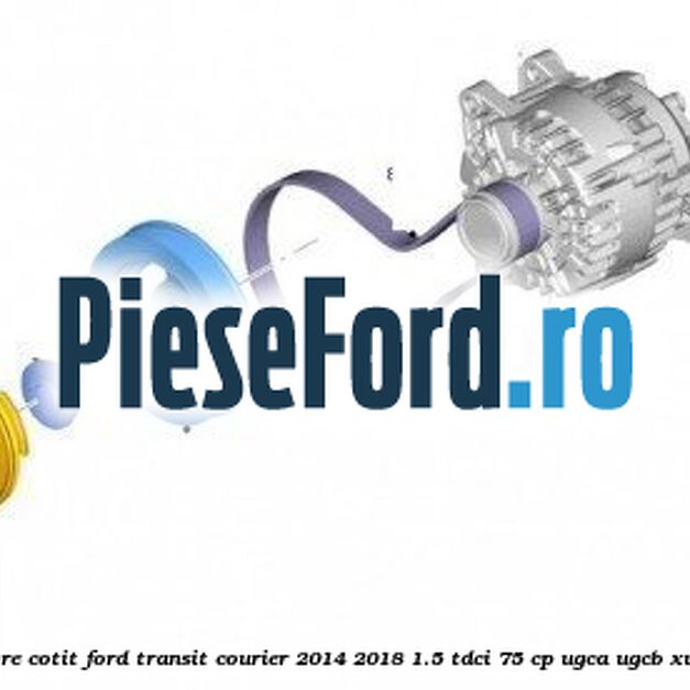Protectie fulie arbore cotit Ford Transit Courier 2014-2018 1.5 TDCi 75 cp UGCA, UGCB, XUCC, XUCD, XUCE diesel