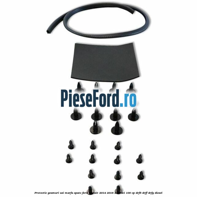 Protectie geamuri usi marfa spate Ford Transit 2014-2018 2.2 TDCi 100 cp DRF5, DRFF, DRFG diesel