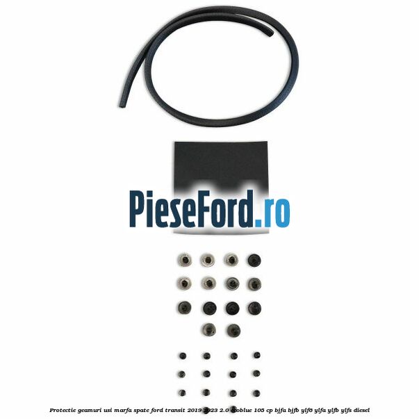 Protectie geamuri usi marfa spate Ford Transit 2019-2023 2.0 EcoBlue 105 cp BJFA, BJFB, YLF6, YLFA, YLFB, YLFS diesel