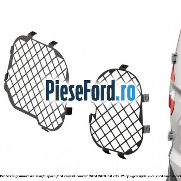 Protectie geamuri usi marfa spate Ford Transit Courier 2014-2018 1.5 TDCi 75 cp Protectie geamuri usi marfa spate Ford Transit Courier 2014-2018 1.5 TDCi 75 cp UGCA, UGCB, XUCC, XUCD, XUCE diesel