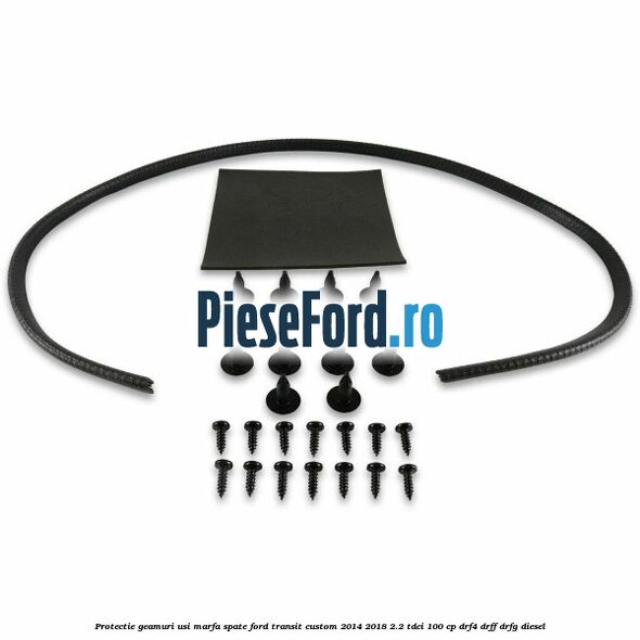 Protectie geamuri usi marfa spate Ford Transit Custom 2014-2018 2.2 TDCi 100 cp DRF4, DRFF, DRFG diesel