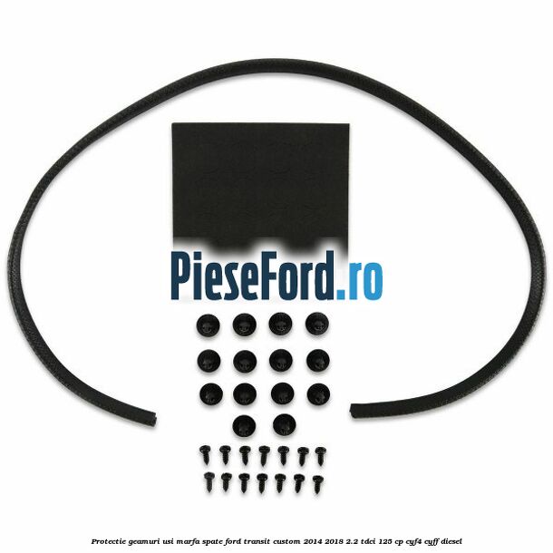 Protectie geamuri usi marfa spate Ford Transit Custom 2014-2018 2.2 TDCi 125 cp CYF4, CYFF diesel