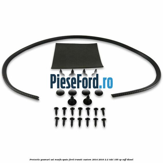Protectie geamuri usi marfa spate Ford Transit Custom 2014-2018 2.2 TDCi 155 cp CVFF diesel