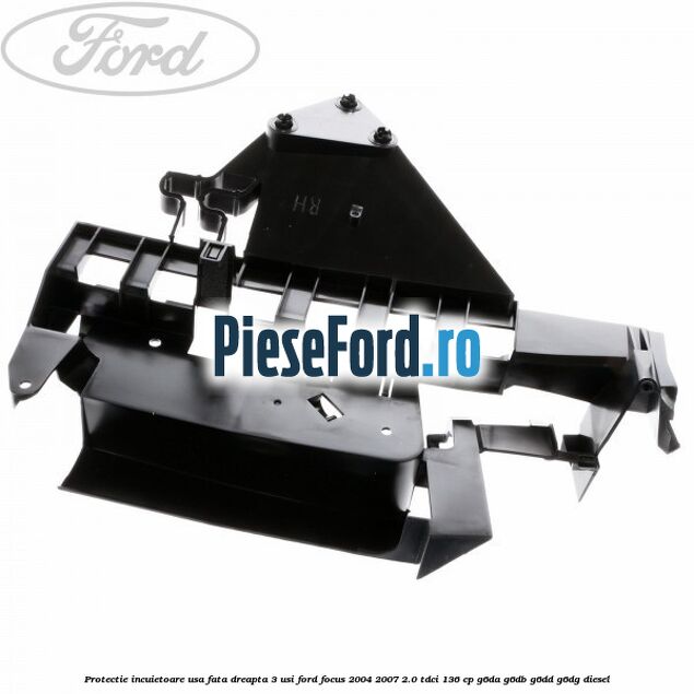 Protectie incuietoare usa fata dreapta 3 usi Ford Focus 2004-2007 2.0 TDCi 136 cp G6DA, G6DB, G6DD, G6DG diesel