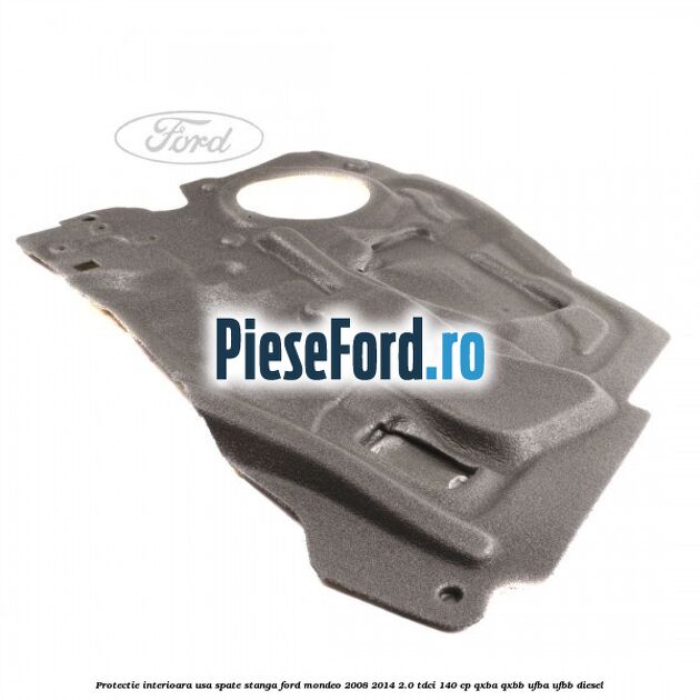 Protectie interioara usa spate stanga Ford Mondeo 2008-2014 2.0 TDCi 140 cp QXBA, QXBB, UFBA, UFBB diesel